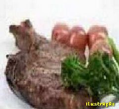 Receita de Bife, Ingredientes para o Bife - 4 bifes de fil&eacute;, de 235g e 2,5cm de espessura, 4 fatias de bacom magro, defumado, Sal e pimenta-do-reino