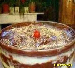 Creme de Abacaxi e C&ocirc;co, Ingredientes do Creme de Abacaxi e C&ocirc;co - &frac12; X&iacute;cara (ch&aacute;) de abacaxi em calda picado, 1 Fatia inteira para decorar