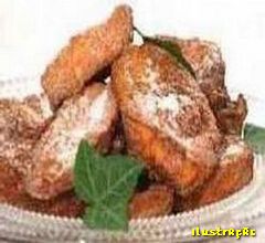 Receita de Rabanada, Ingredientes da Rabanada - 6 P&atilde;ezinhos amanhecidos, 1 Lata de leite condensado, A Mesma medida do item anterior de leite, 1 Vidro de leite